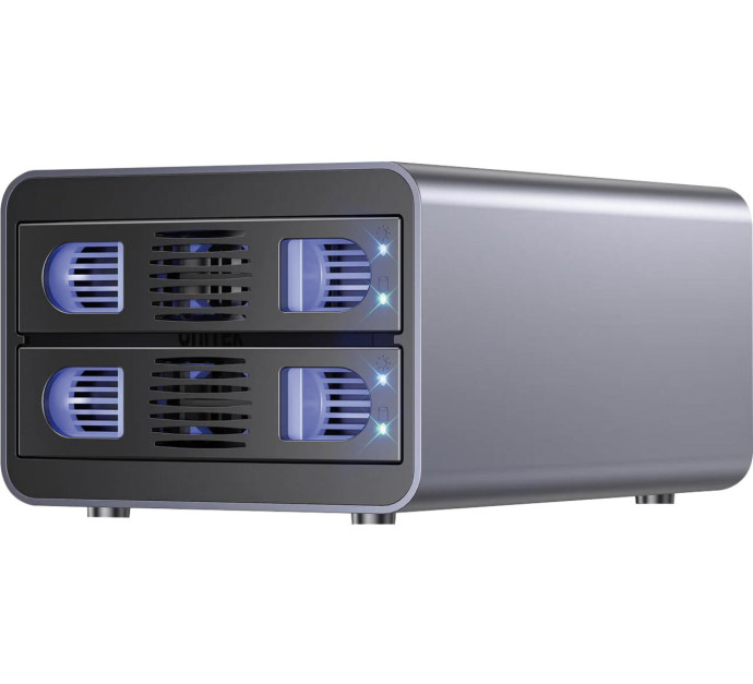 Boîtier externe USB-C 10Gbps RAID 2 baies pour disque SATA 3,5 HDD 2,5 SSD infinytech Réunion 01