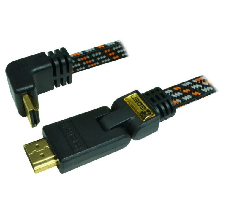 HEDEN Câble HDMI 1.4 Full HD 3m Coudé infinytech Réunion 01