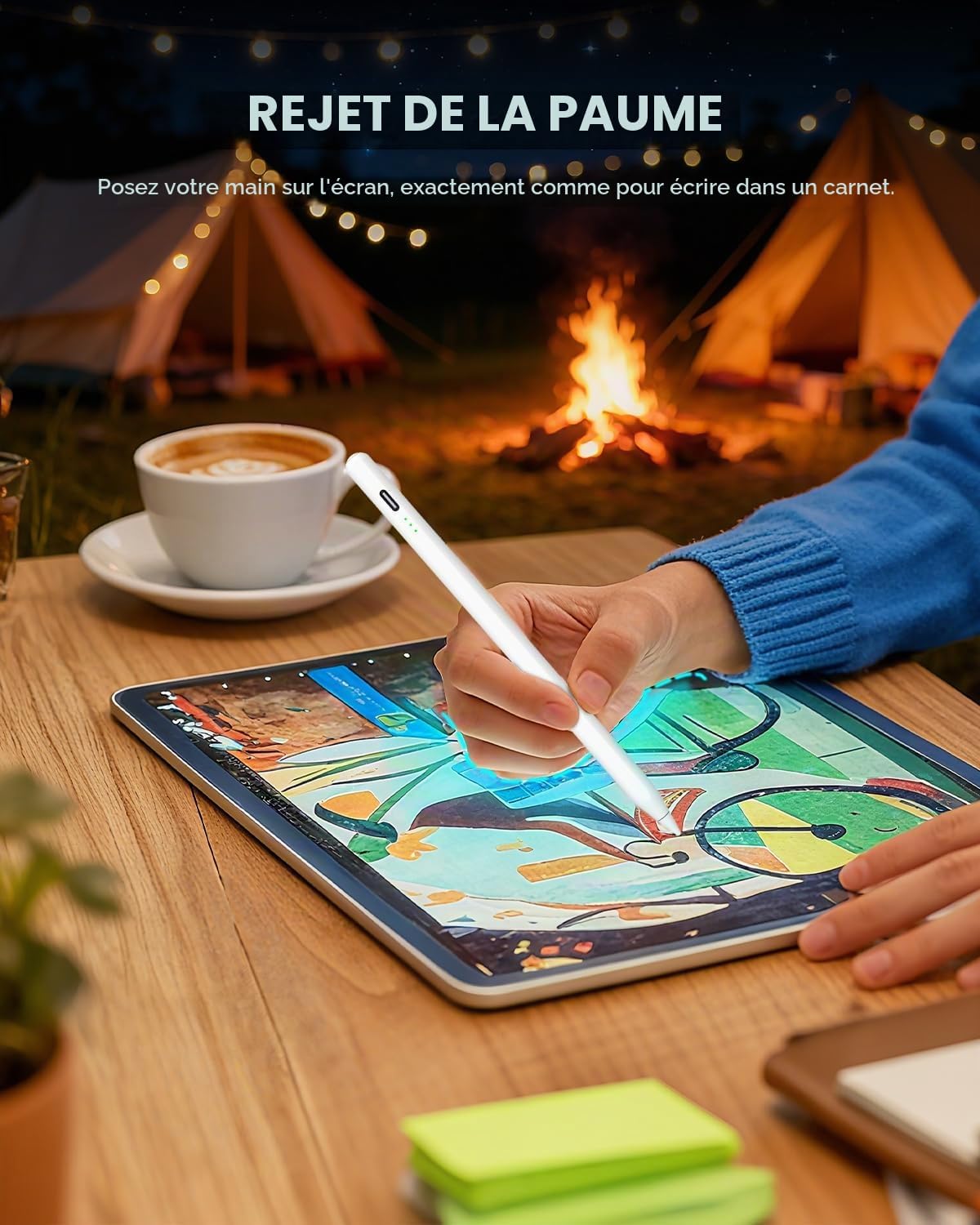 Stylet pour iPad Pro Air et mini Blanc infinytech Réunion 03