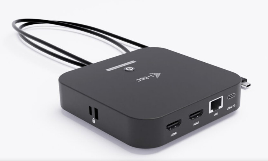 I-Tec Dual Docking Station USB-C Noir infinytech Réunion 02