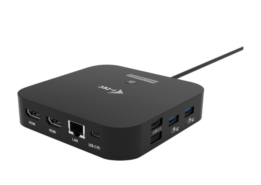 I-Tec Dual Docking Station USB-C Noir infinytech Réunion 01