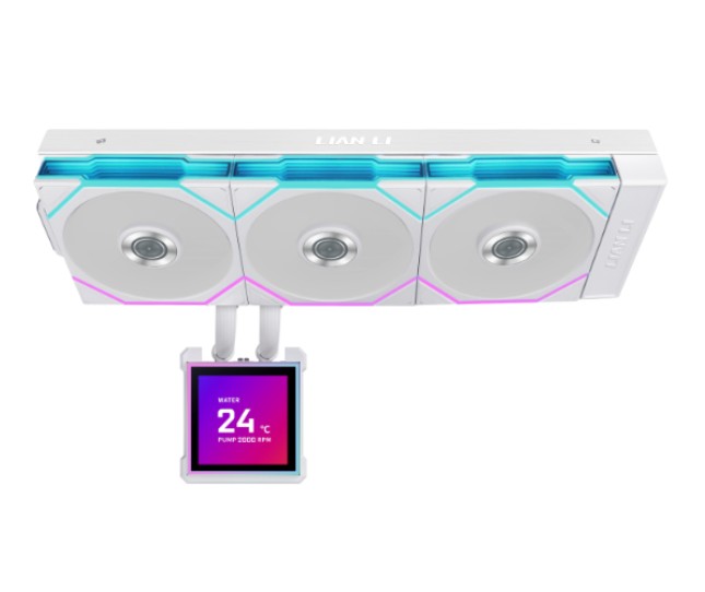 Lian Li HydroShift II LCD-S 360TL Flex RGB - 360mm Blanc infinytech Réunion 01