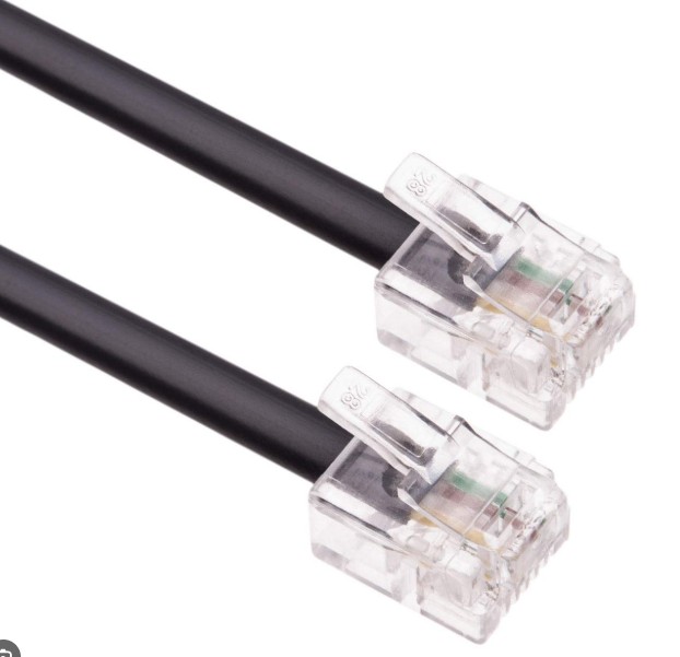 Câble RJ11 Mâle Mâle 2m noir infinytech Réunion 01
