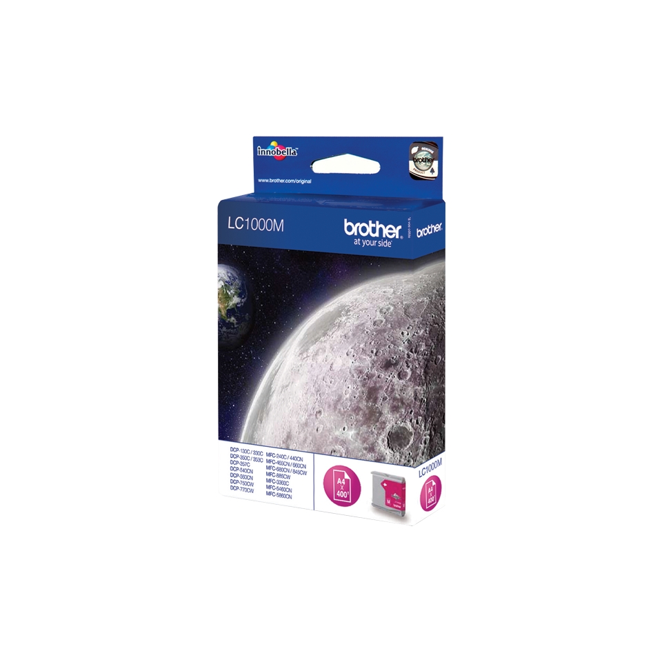 Consommables informatique cartouche dencre BROTHER LC1000M Magenta infinytech réunion 1