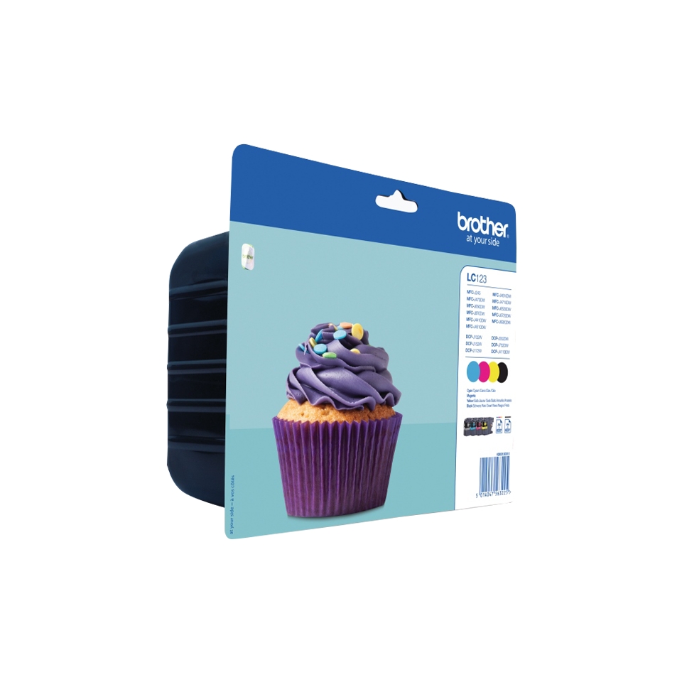 Consommables informatique cartouche dencre BROTHER LC123VALBP Multipack infinytech réunion 1