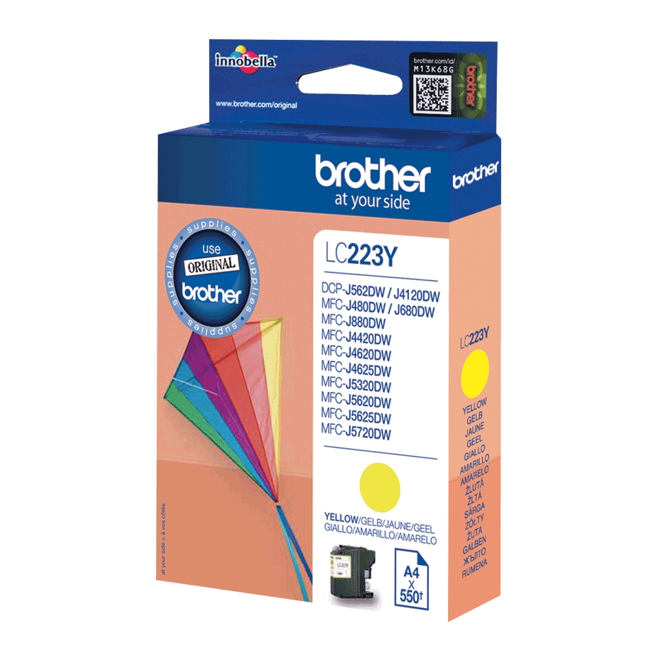 Consommables informatique cartouche dencre BROTHER LC223Y Jaune infinytech Réunion 2