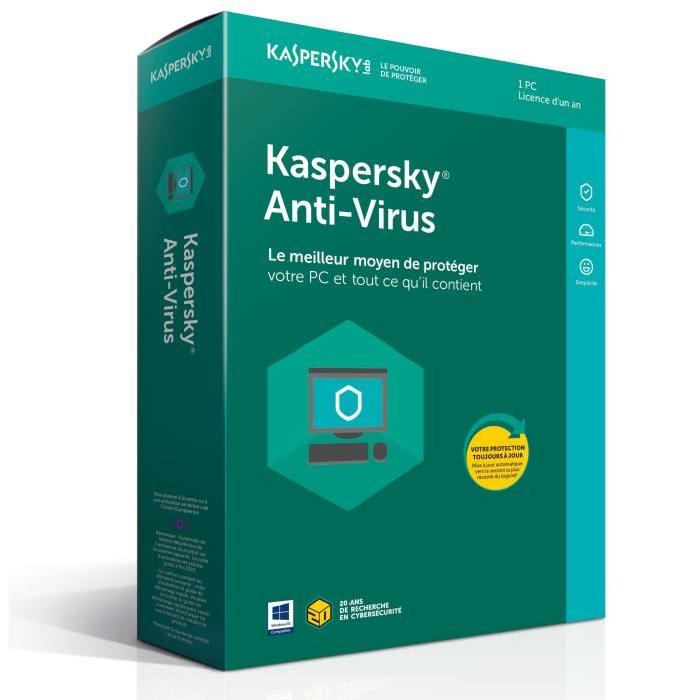 Logiciels informatique anti-virus KASPERSKY 2018 infinytech Réunion