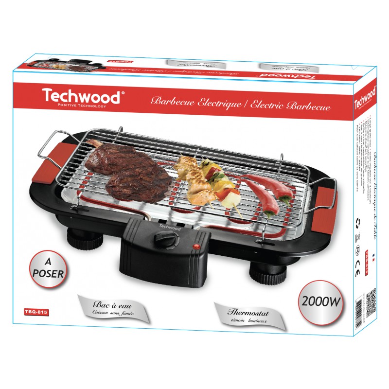 Petit électroménager barbecue de table TECHWOOD TBQ-815 infinytech Réunion 2