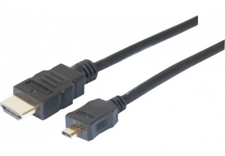 Matériels informatique câble Micro HDMI vers HDMI HighSpeed Ethernet HQ 1m infinytech Réu