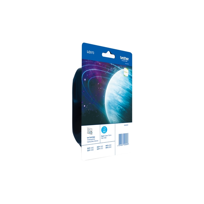 Consommables informatique cartouche dencre BROTHER LC970C Cyan infinytech Réunion 2