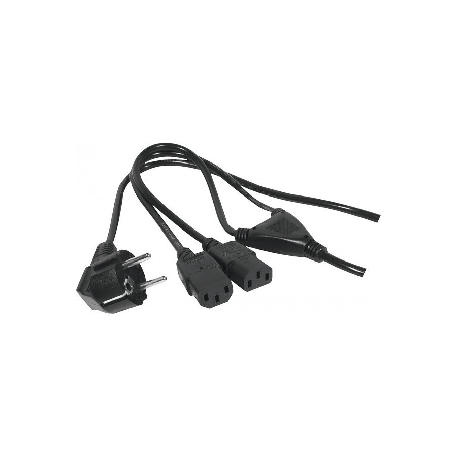 Matériels informatique cordon électrique en Y 1 x CEE7  2 x C13 - 1,8 m infinytech Réunion 1