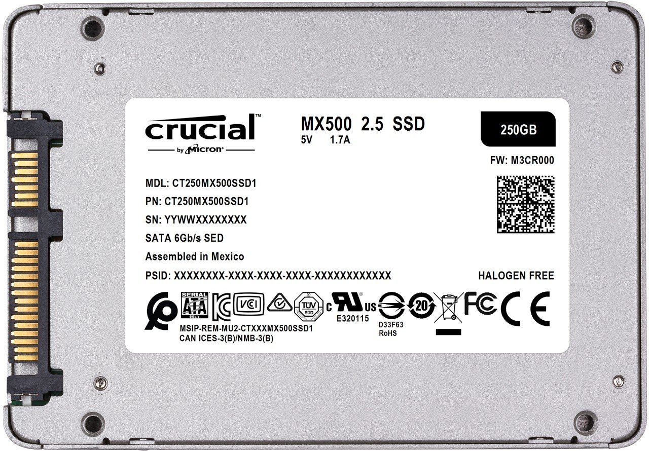 Matériels informatique disque SSD CRUCIAL MX500 250 Go infinytech Réunion 1