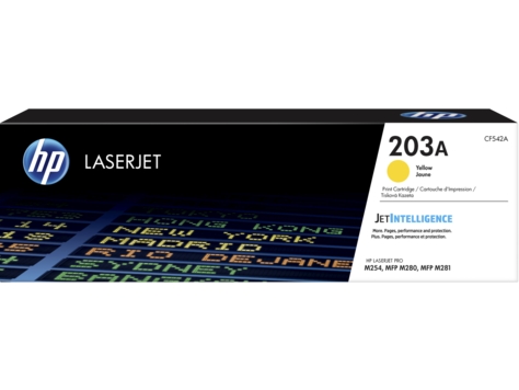Consommables informatique toner HP 203A Jaune infinytech Réunion 1