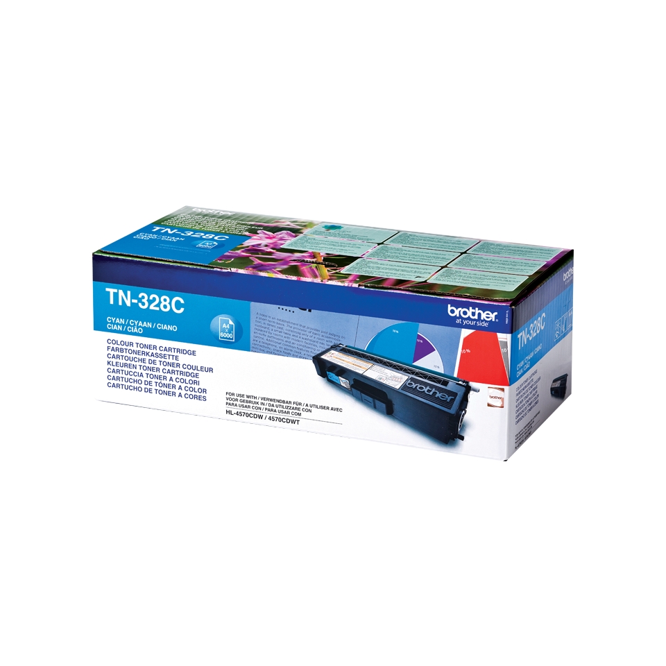 Consommables informatique toner BROTHER TN-328C Cyan infinytech Réunion 1