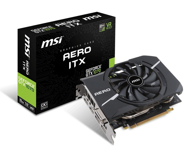 Matériels informatique carte graphique MSI GTX 1070 AERO ITX 8G OC infinytech Réunion 1