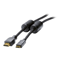 Câble mini HDMI mâle vers HDMI mâle plaqué or 1,5m