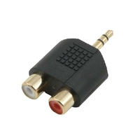 Adaptateur MCL Jack 3,5mm Mâle vers 2 X RCA Femelle