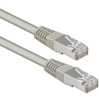 Câble réseau MCL Cat6 RJ45 F/UTP 10m Gris