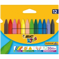 Etui de 12 craies BIC Plastidécor triangulaire