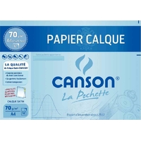 12 feuilles de papier calque satin CANSON A4 70g