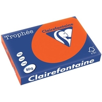 Rame de 500 feuilles Clairefontaine A3 80g Rouge Cardinal