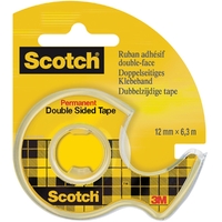 Ruban adhésif double face SCOTCH 12mm x 6m dévidoir