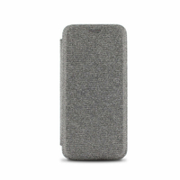 Etui folio Clam tissu MOOOV pour Samsung Galaxy A50 gris