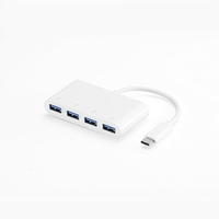 Hub USB-C 4 ports USB 3.0 D2 DIFFUSION Blanc