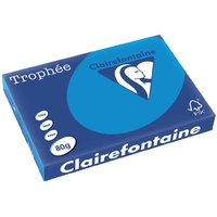 Rame de 500 feuilles A3 Clairefontaine 80g Bleu Turquoise