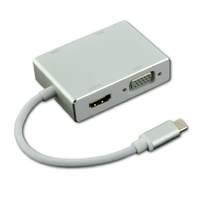 Convertisseur MCL USB-C Mâle vers HDMI DVI VGA USB 3.0