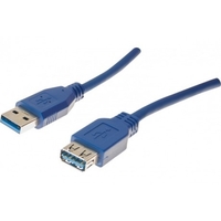 Rallonge USB 3.0 Type A/A Bleu 1m