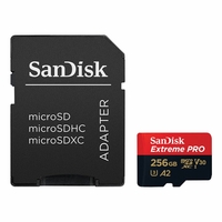 Micro SDXC SANDISK 256 Go UHS-I U3 V30 + Adaptateur SD