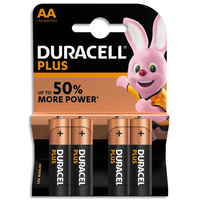 Blister de 4 piles DURACELL Alcalines LR6 AA 1,5V