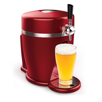 Machine à bière DAEWOO Beer Draft BD-150-R 5L Rouge