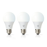 Lot de 3 ampoules LED connectées NEDIS SmartLife