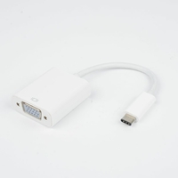 Adaptateur D2 DIFFUSION USB-C Mâle vers VGA Femelle Blanc