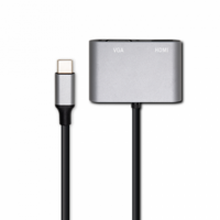 Convertisseur RADIOLA USB-C Mâle vers HDMI et VGA Femelle