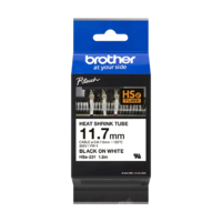 Ruban Thermorétractable BROTHER HSe-231 Noir sur Blanc 11,7mm