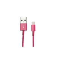 Câble APM 570361 USB Mâle vers Lightning 1,5m Rose