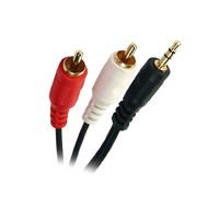 Câble APM 419007 Jack 3.5mm Mâle vers 2 RCA Mâle 5m