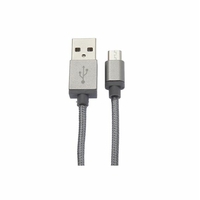 Câble APM 570345 USB 2.0 Mâle vers Micro USB Mâle 1m Gris