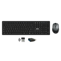 Pack Clavier Souris PORT DESIGNS 900906 Sans Fil Noir