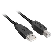 Câble APM 570300 USB-A Mâle vers USB-B Mâle 1.8m Noir