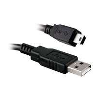 Câble APM 570308 USB 2.0 Mâle vers Mini USB Mâle 1.8m Noir
