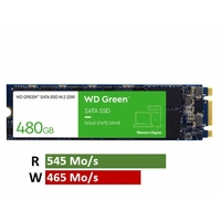 SSD M.2 SATA WESTERN DIGITAL Green WDS480G2G0B 480 Go