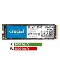 SSD M.2 NVMe CRUCIAL P2 1 To