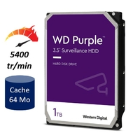 HDD 3.5 WESTERN DIGITAL Purple WD10PURZ 1 To