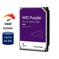 HDD 3.5 WESTERN DIGITAL Purple WD30PURZ 3 To