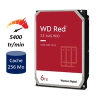 HDD 3.5 WESTERN DIGITAL Red NAS WD60EFAX 6 To