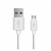 Câble APM 570342 USB Mâle vers Micro USB Mâle 1m Blanc